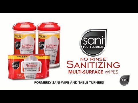 sani professional no rinse sanitizing wipes