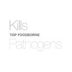 Kills Top Foodborne Pathogens - Disinfect Circular graphic