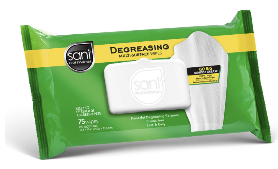 DEGREASING MULTI-SURFACE WIPES 75 CT