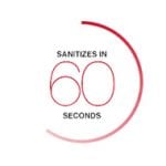 Sanitize in 60 seconds Circular graphic - Sani Professional