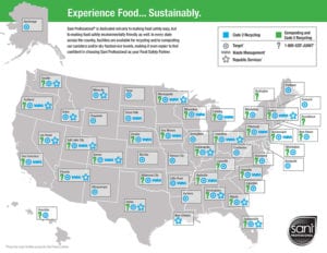 Map of United States 0 Experience Food Sustainably (infographic)