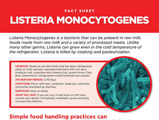 Listeria Monocytogenes Fact Sheet Sani Professional 