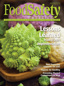 Food Safety Magazine Cover