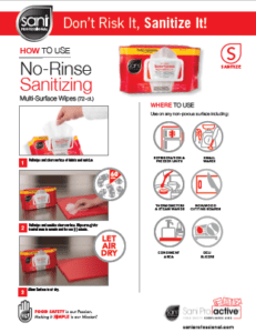 Smallware Sanitizing Training Poster