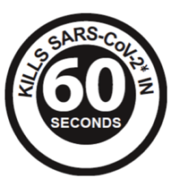 Kills SARS CoV-2 in 60 Seconds