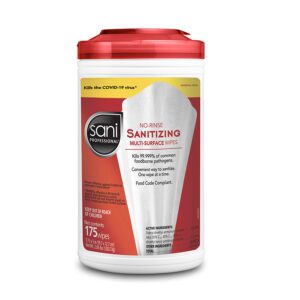 Sanitizing Surface WipesCanister-New Lid 175ct