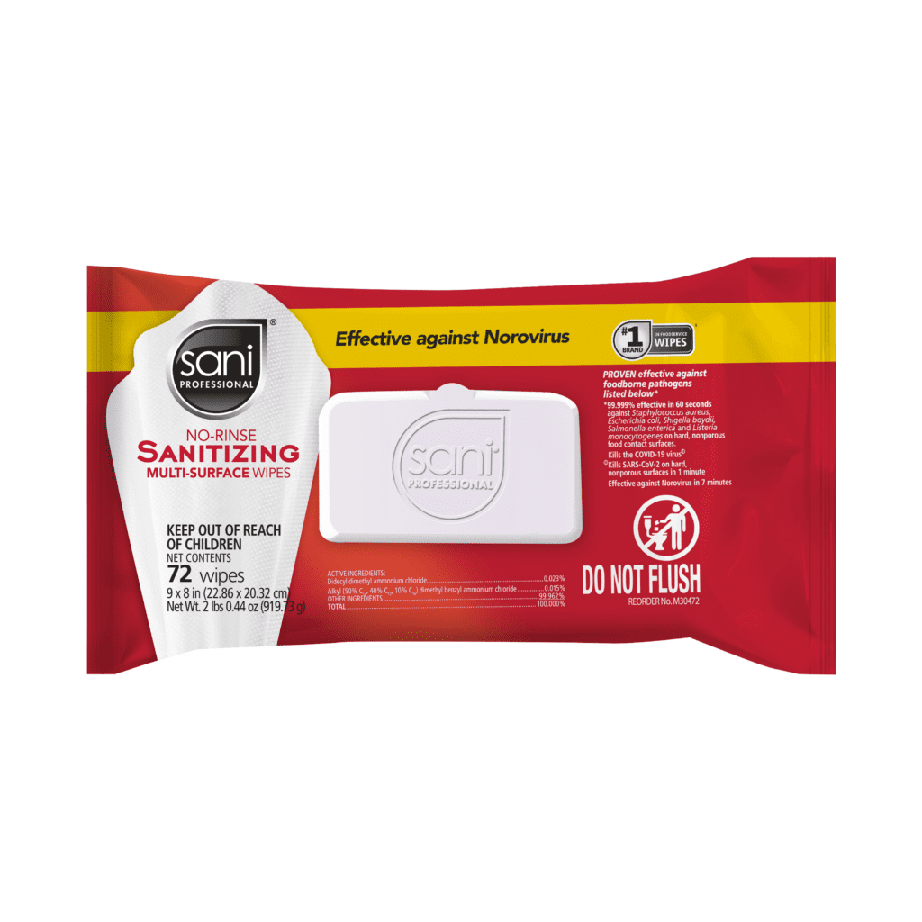Sanitizing No-Rinse Wipes (softpack) 2026 (feated)