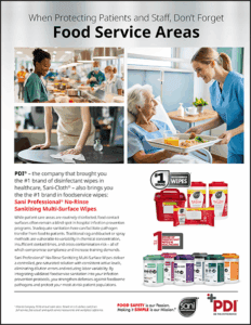 No-Rinse Sanitizing Healthcare Food Service Areas (Featured)