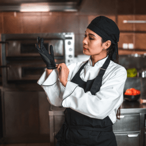 Glove use management systems for food safety