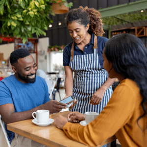 patrons being served food - Digital Transformation of Foodservice: Potential Contributing Factors for Foodborne Illness Outbreaks (featured)