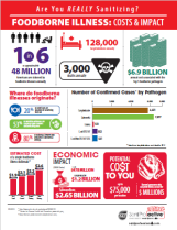Foodborne Illness Costs and Impact Infographic